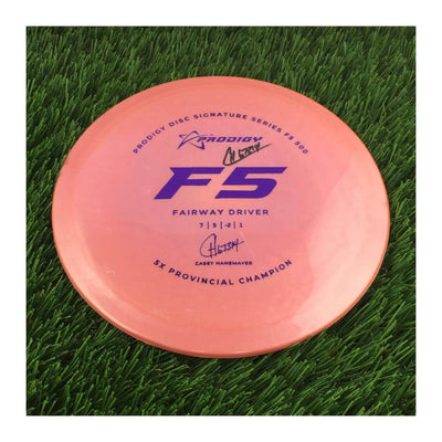 Prodigy 500 F5 with 2022 Signature Series Casey Hanemayer 5X Provincial Champion Stamp - 174g - Solid Orange