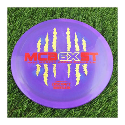 Discraft ESP Swirl Undertaker with McBeast 6X Claw PM World Champ Stamp - 174g - Solid Purple