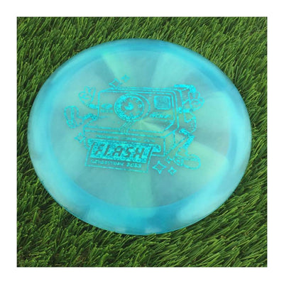 Discraft Elite Z Swirl Flash with 2023 Ledgestone Edition - Wave 1 Stamp - 172g - Translucent Blue