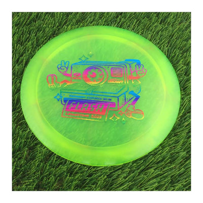 Discraft Elite Z Swirl Flash with 2023 Ledgestone Edition - Wave 1 Stamp - 172g - Translucent Green