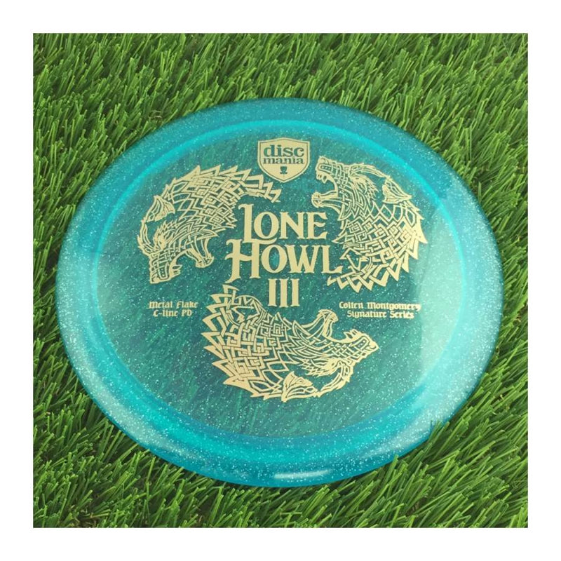 Discmania C-Line Metal Flake PD with Lone Howl III Colten Montgomery Signature Series Stamp - 170g - Translucent Light Blue