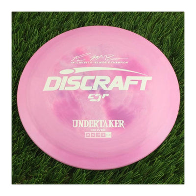 Discraft ESP Undertaker with Paul McBeth - 6x World Champion Signature Stamp - 169g - Solid Pale Pink