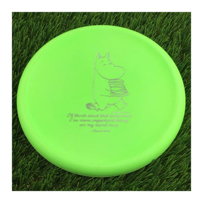 Kastaplast K3 Berg with Moomin Series: I'll Think About That Tomorrow. - Moomintroll Stamp - 174g - Solid Green