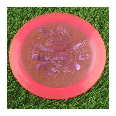 Discraft CryZtal Flx Machete with 2023 Ledgestone Edition - Wave 2 Stamp - 174g - Translucent Pink