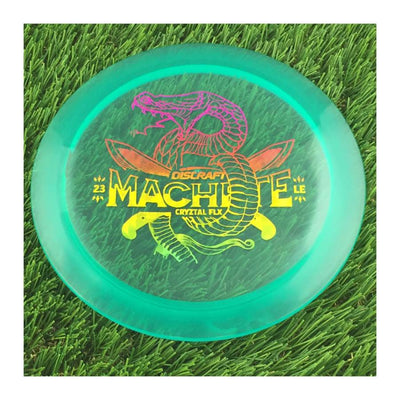 Discraft CryZtal Flx Machete with 2023 Ledgestone Edition - Wave 2 Stamp - 174g - Translucent Dark Green