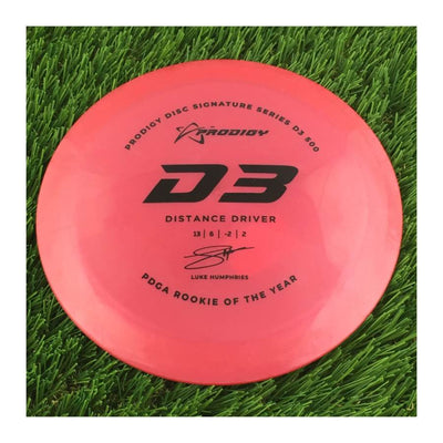 Prodigy 400 D3 with 2022 Signature Series Luke Humphries - PDGA Rookie of the Year Stamp - 174g - Solid Red