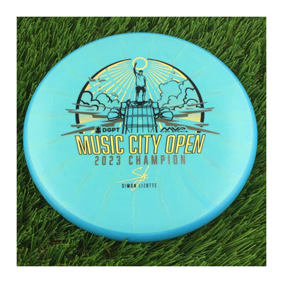 Axiom Fission Proxy with DGPT Music City Open Champion 2023 Simon Lizotte Signature Stamp - 156g - Solid Blue