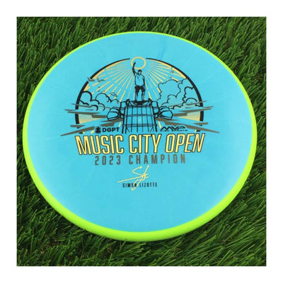 Axiom Fission Proxy with DGPT Music City Open Champion 2023 Simon Lizotte Signature Stamp - 166g - Solid Blue