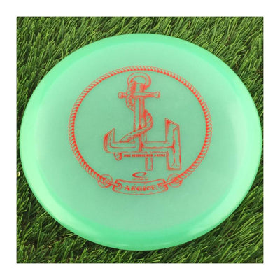 Latitude 64 Opto Moonshine Glow Anchor with Jacob Hebenheimer Anchor Team Series 2023 Stamp - 174g - Translucent Mint Green