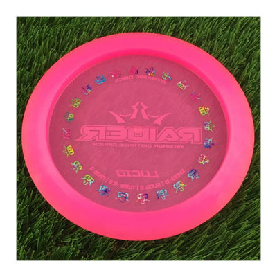 Dynamic Discs Lucid Raider with Stock Top with DD Crown Ring Stamp on Bottom Stamp - 174g - Translucent Pink