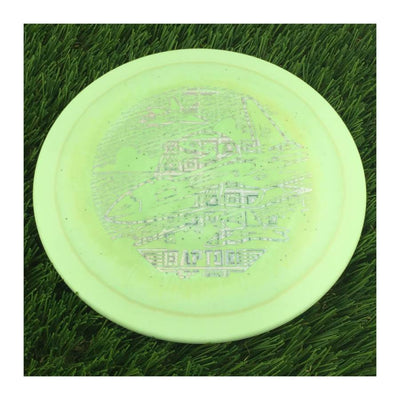 Discraft ESP Lite Sparkle Raptor with 2023 Ledgestone Edition - Wave 3 Stamp - 168g - Solid Muted Green