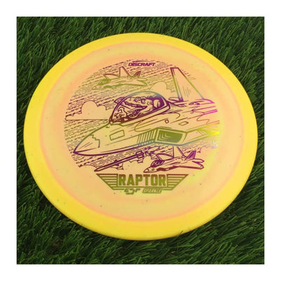 Discraft ESP Lite Sparkle Raptor with 2023 Ledgestone Edition - Wave 3 Stamp - 169g - Solid Yellow