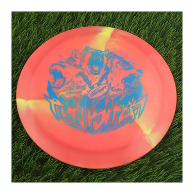 Discraft ESP Swirl Punisher with 2023 Ledgestone Edition - Wave 3 Stamp - 174g - Solid Light Red