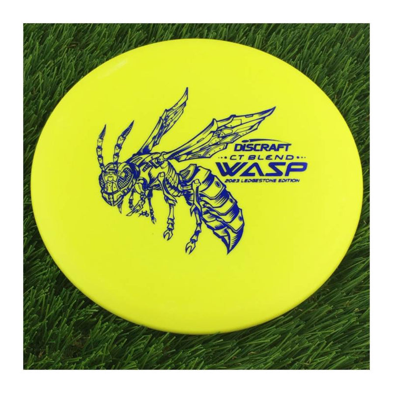 Discraft Crazy Tuff (CT) Blend Wasp with 2023 Ledgestone Edition - Wave 3 Stamp - 174g - Solid Muted Yellow