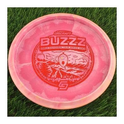 Discraft ESP Swirl Buzzz with Chris Dickerson Tour Series 2023 Stamp - 174g - Solid Pink