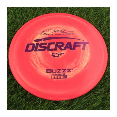 Discraft ESP Buzzz with Paul McBeth - 6x World Champion Signature Stamp - 172g - Solid Bright Pink