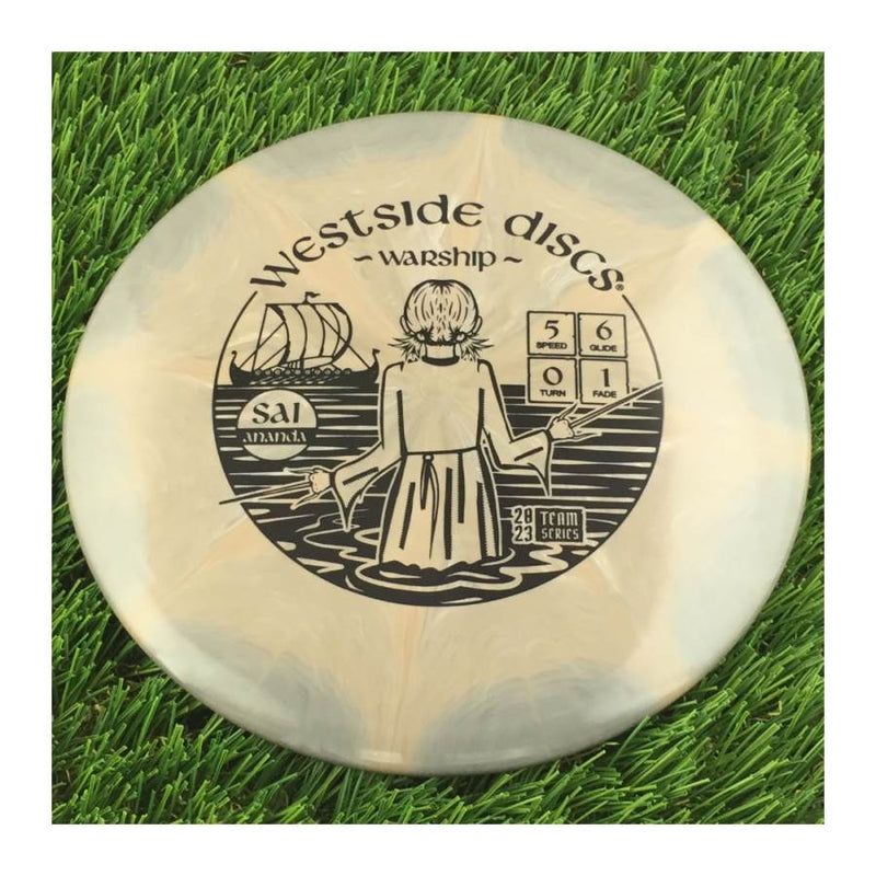 Westside Tournament Burst Warship with Sai Ananda "Facing the Sea" Team Series 2023 Stamp - 175g - Solid Light Brown