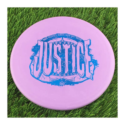 Dynamic Discs Classic Super Soft Justice with Macie Velediaz Shark Jaw Team Series 2023 Stamp - 175g - Solid Light Purple