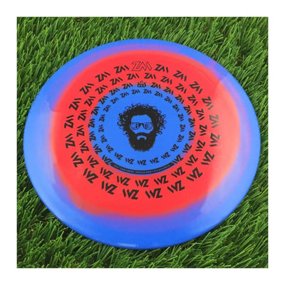 Dynamic Discs Fuzion Orbit Eye Maverick with Zach Melton Crazy Hair ZM Spiral Team Series 2023 Stamp - 173g Blue