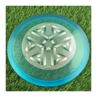 Dynamic Discs Lucid Ice Verdict with DD Impossible Cube Stamp - 176g - Translucent Blue