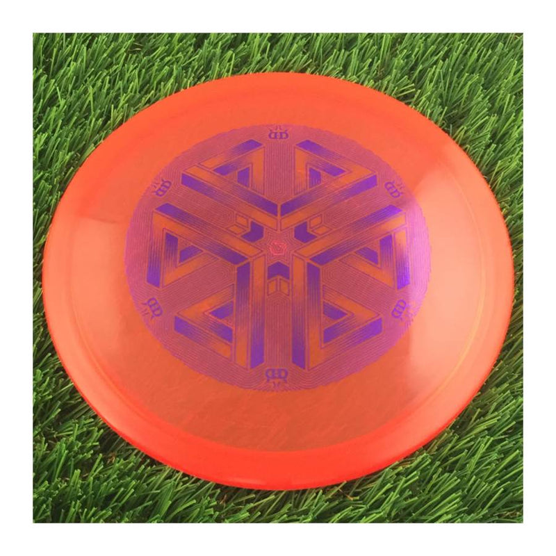 Dynamic Discs Lucid Ice Verdict with DD Impossible Cube Stamp - 174g - Translucent Red