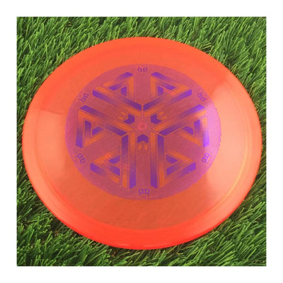 Dynamic Discs Lucid Ice Verdict with DD Impossible Cube Stamp - 174g - Translucent Red
