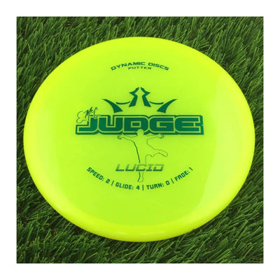 Dynamic Discs Lucid EMAC Judge with EMAC Signature Stamp - 174g - Translucent Yellow