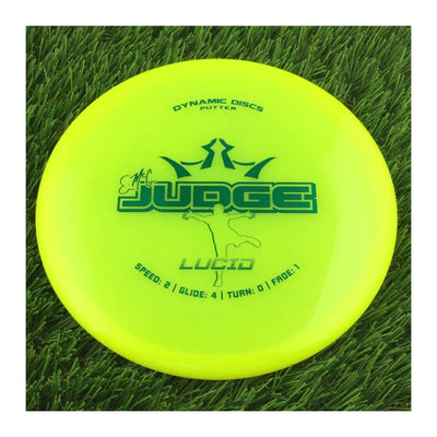 Dynamic Discs Lucid EMAC Judge with EMAC Signature Stamp - 174g - Translucent Yellow