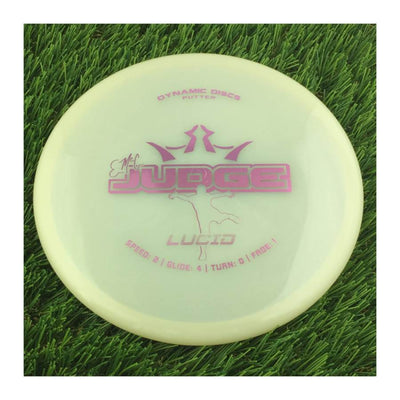 Dynamic Discs Lucid EMAC Judge with EMAC Signature Stamp - 176g - Translucent White