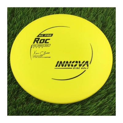 Innova Pro KC Roc with Ken Climo 12 Time World Champion Burst Logo Stamp - 167g - Solid Yellow