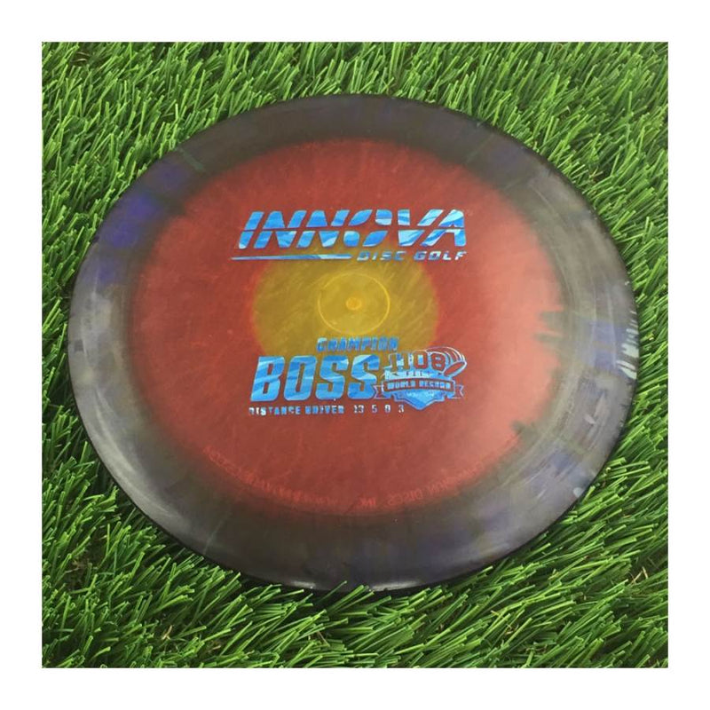 Innova Champion I-Dye Boss with 1108 Feet World Record Distance Model Stamp - 172g - Translucent Dyed