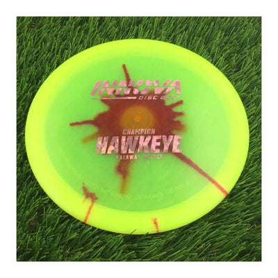Innova Champion I-Dye Hawkeye with Burst Logo Stock Stamp - 172g - Translucent Dyed