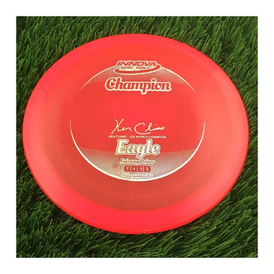 Innova Champion Eagle with Ken Climo - 12x World Champion New Stamp Stamp - 175g - Translucent Pink