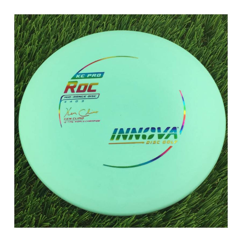 Innova Pro KC Roc with Ken Climo 12 Time World Champion Burst Logo Stamp - 169g - Solid Light Blue