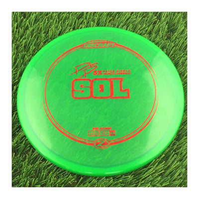Discraft Elite Z Sol with PP 29190 5X Paige Pierce World Champion Stamp - 159g - Translucent Green