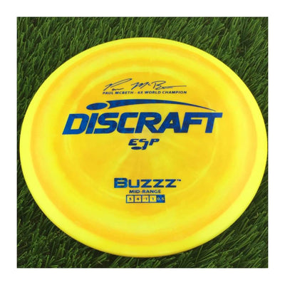 Discraft ESP Buzzz with Paul McBeth - 6x World Champion Signature Stamp - 172g - Solid Bright Yellow
