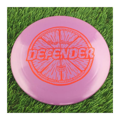 Dynamic Discs BioFuzion Defender with Chris Clemons Lemon Seeds Team Series 2023 Stamp - 173g - Solid Purple