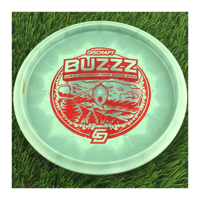 Discraft ESP Swirl Buzzz with Chris Dickerson Tour Series 2023 Stamp - 174g - Solid Muted Green