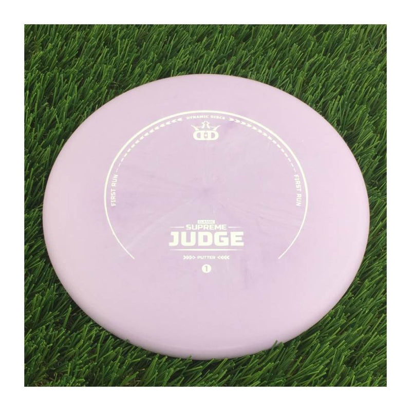 Dynamic Discs Classic Supreme Judge with First Run Stamp - 176g - Solid Light Purple