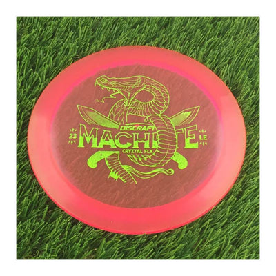 Discraft CryZtal Flx Machete with 2023 Ledgestone Edition - Wave 2 Stamp - 172g - Translucent Pink