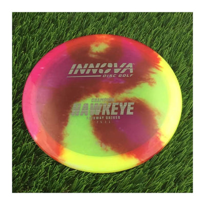 Innova Champion I-Dye Hawkeye with Burst Logo Stock Stamp - 175g - Translucent Dyed