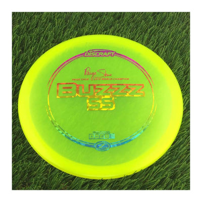 Discraft Elite Z BuzzzSS with Paige Shue - 2018 World Champion Stamp - 172g - Translucent Yellow