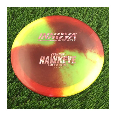 Innova Champion I-Dye Hawkeye with Burst Logo Stock Stamp - 171g - Translucent Dyed