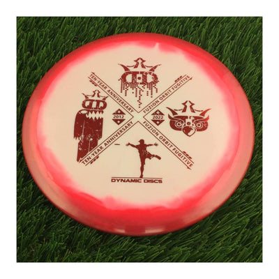 Dynamic Discs Fuzion Orbit Fugitive with Ten-Year Anniversary 2012-2022 Stamp - 177g - Solid Red