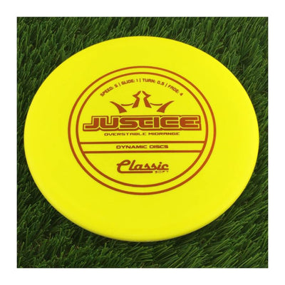 Dynamic Discs Classic Soft Justice - 173g - Solid Yellow
