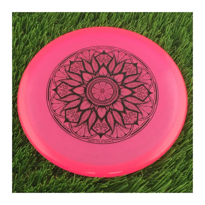 Dynamic Discs Lucid-X Culprit with Chris Clemons 2022 Team Series Mandala Stamp - 174g - Translucent Pink