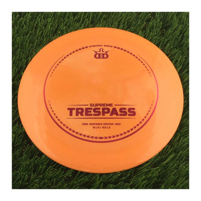 Dynamic Discs Supreme Trespass - 173g - Solid Orange