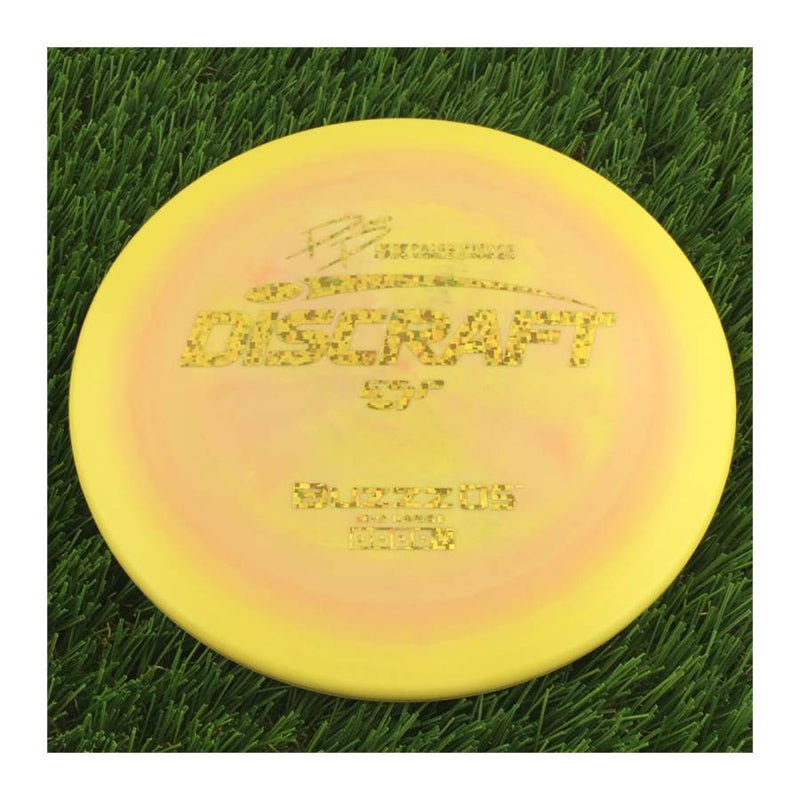 Discraft ESP BuzzzOS with PP 29190 5X Paige Pierce World Champion Stamp - 177g - Solid Orangish Yellow