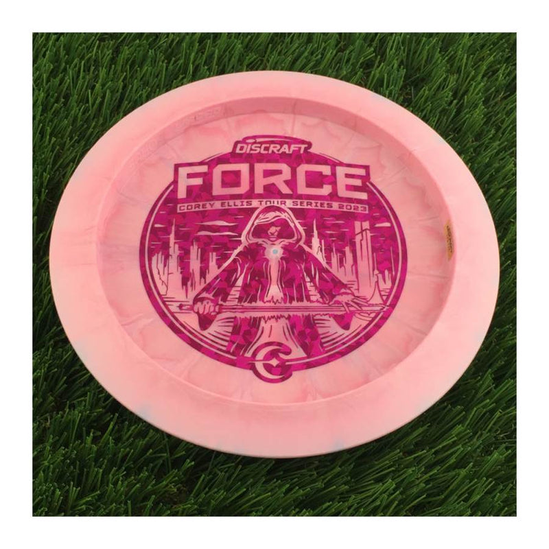 Discraft ESP Swirl Force with Corey Ellis Tour Series 2023 Stamp - 174g - Solid Pink