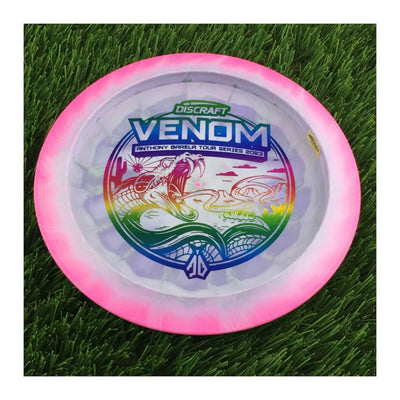 Discraft ESP Swirl Venom with Anthony Barela Tour Series 2023 Stamp - 174g - Solid Pink
